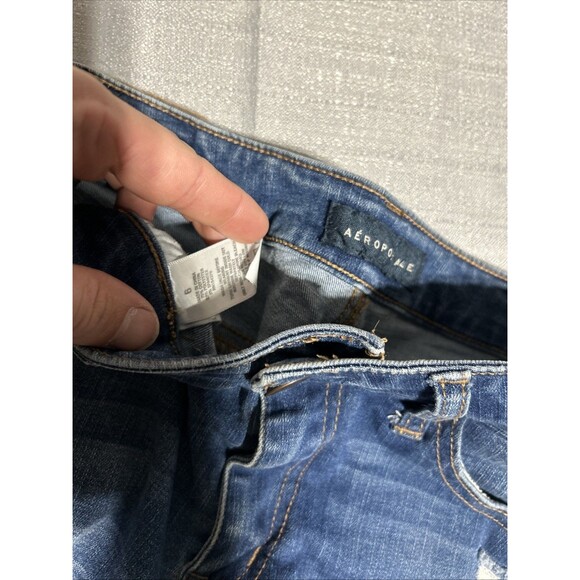 Lot Of 6 Jean Shorts Women Denim Waist spring break chic booty distressed - Picture 5 of 16